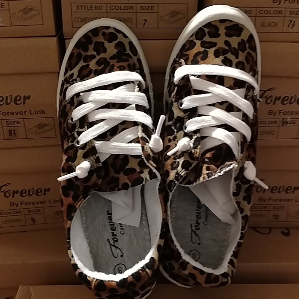 Leopard Print Sneakers - Picture 5 of 8